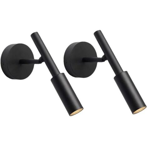 Lot de 2 spots muraux LED orientables avec 3 températures de couleur, pivotants pour plafonnier, labelisé spots de plafond.