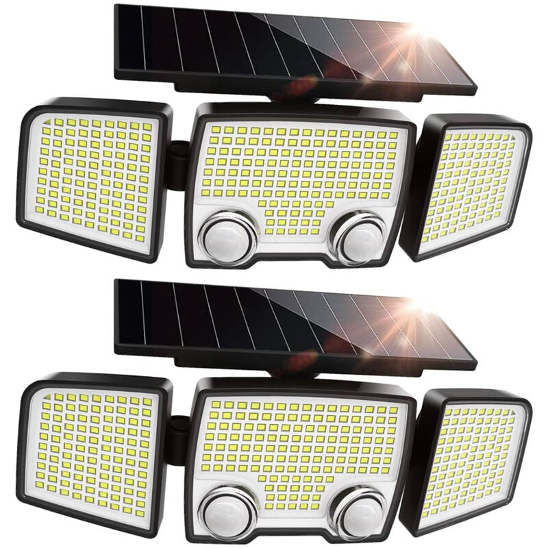 Lumisky - Lot de 2 Spots Solaires raylite Noir abs H11cm