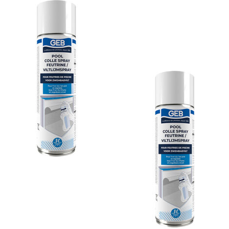 Lot de 2 Sprays colle feutrine POOL - GEB
