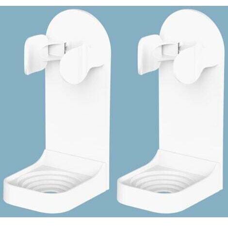 Lot de 2 Support Brosse a Dent Electrique, Porte Brosse à Dents Electrique , Support Mural Brosse a Dent Electrique Adhésif Solide Réglable Organisateur Brosse a Dent de Salle de Bains