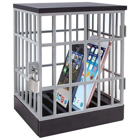 Lot de 2 Support de téléphone portable pour prison, coffre-fort pour smartphone, salle de classe, maison, table, bureau, gadget de rangement - Idée cadeau originale pour le temps en famille et les fêt
