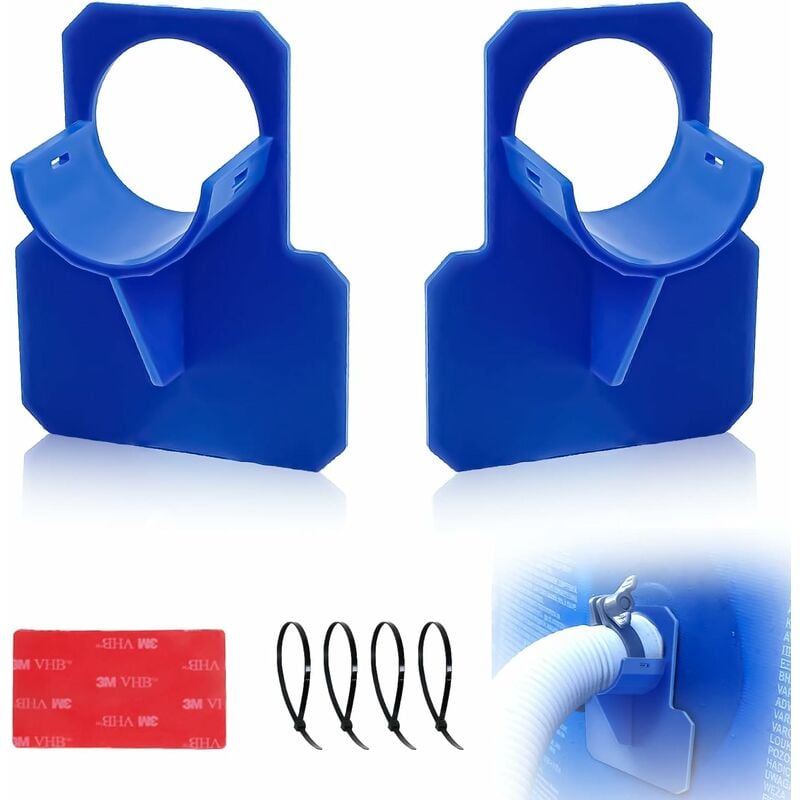 Yozhiqu - Lot de 2 Support de tuyau de Piscine, adaptateur pour piscine, bleu accessoires piscine, pour tuyaux piscine de dans les 38 mm