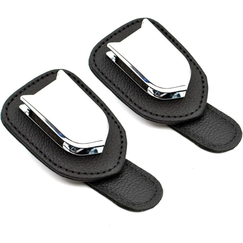 Lot de 2 supports créatifs pour pare-soleil de voiture pour lunettes de soleil avec clips pour lunettes de soleil
