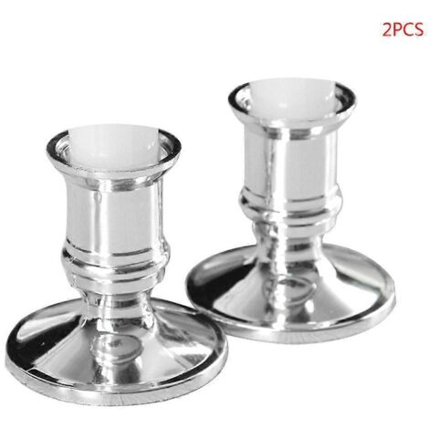 Lot de 2 supports de bougies en plastique pour bougies électroniques.