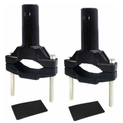 Lot de 2 supports de fixation pour phare de moto - 2,5 cm/3,8 cm - Réglables - Pour tube de 23 mm à 61 mm de diamètre