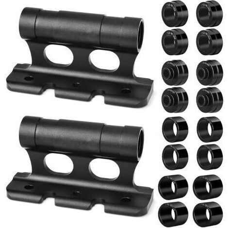 Lot de 2 supports de fourche de vélo en alliage d’aluminium pour voiture, vélo, porte-fourche à dégagement rapide