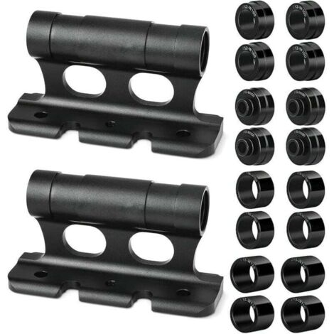 Lot de 2 supports de fourche en alliage d'aluminium pour voitures et vélos. Supports de fourche à dégagement rapide.