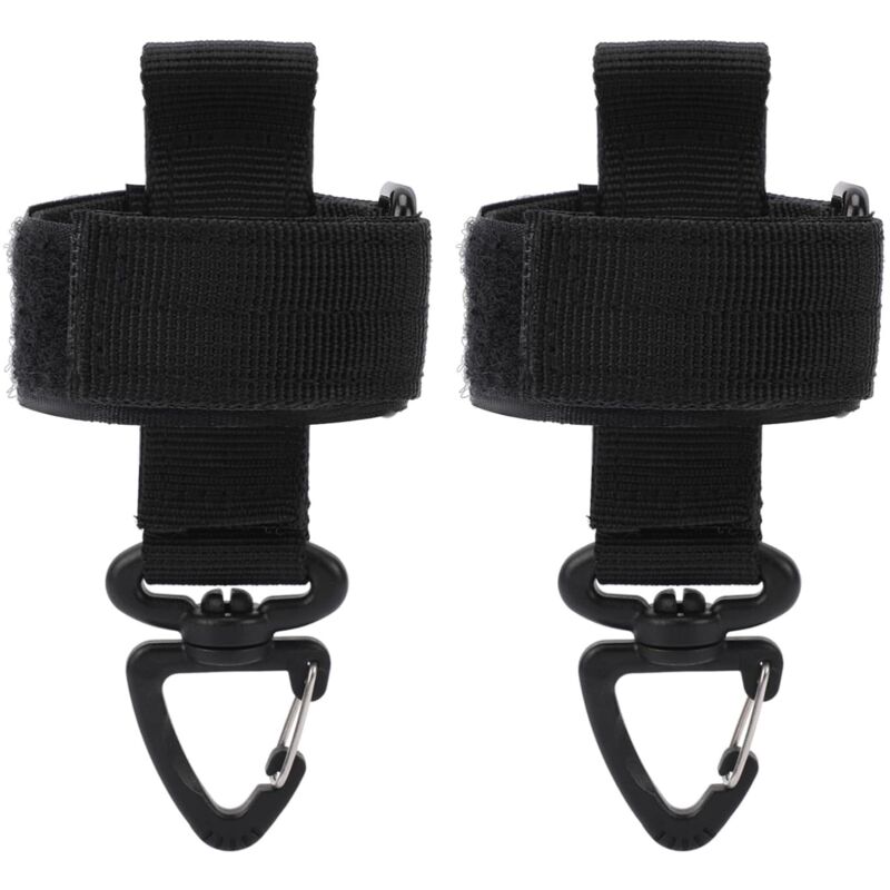Lot de 2 supports de gants - Support de ceinture - Pince multi-usages - Pour gants de travail - Pour jardins, chantiers de construction