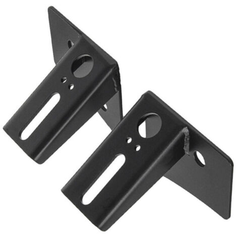 Lot de 2 supports de montage pour charnière de pare-brise Jeep JK A pour Jeep Wrangler JK tout-terrain 2007-2017, phare antibrouillard LED halogène, noir