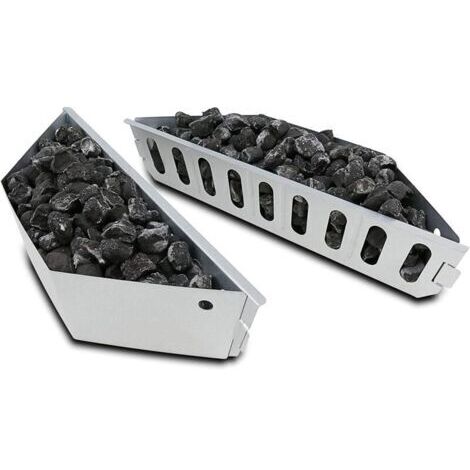 Lot de 2 supports de panier de barbecue au charbon de bois de 38,1 x 12,7 cm pour barbecues Weber de 55,9 cm et 66 cm