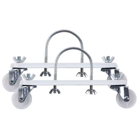 Lot de 2 supports de radiateur électrique, supports de poulie mobiles spéciaux pour radiateur électrique