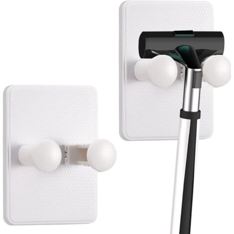 Lot de 2 supports de rasoir pour paroi de douche, crochets de rangement, autocollants imperméables pour manteaux, prises, serviettes, peignoirs (blanc)