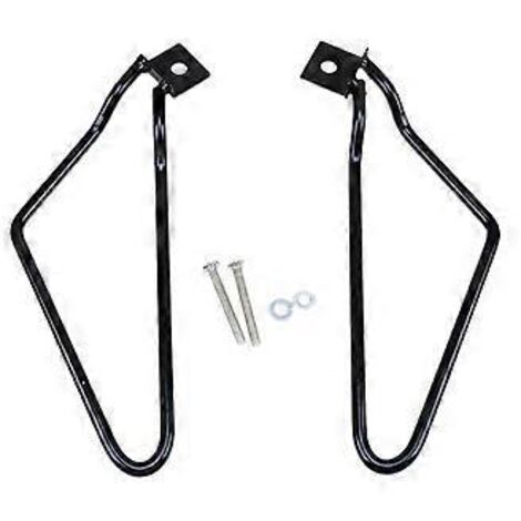 Lot de 2 supports de sacoches noires pour moto XL 883 1200