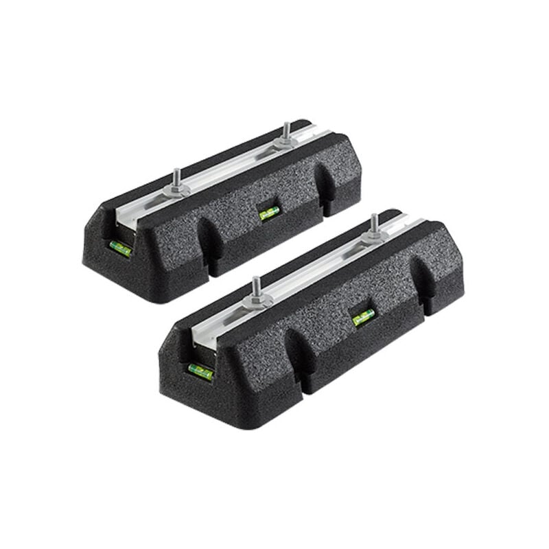 Lot de 2 supports de sol anti-vibrations RUBBER - 1000 x 163 x 98 mm - Arcanaute