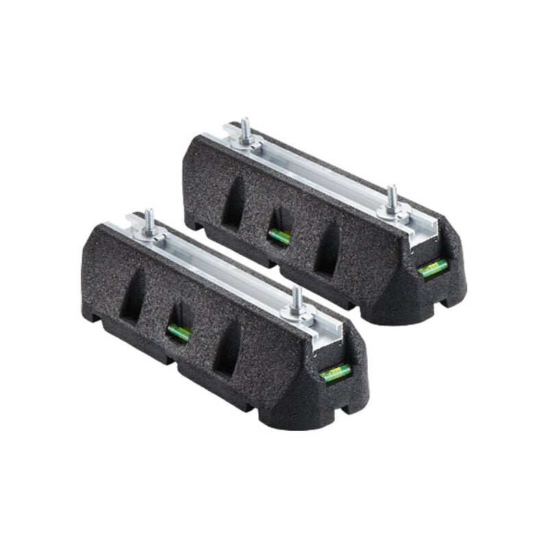 Lot de 2 supports de sol anti-vibrations rubber 'eco' - 600 x 130 x 95 mm Arcanaute
