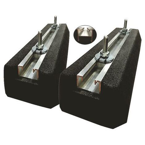 Lot de 2 supports de sol Rubber 300 Kgs