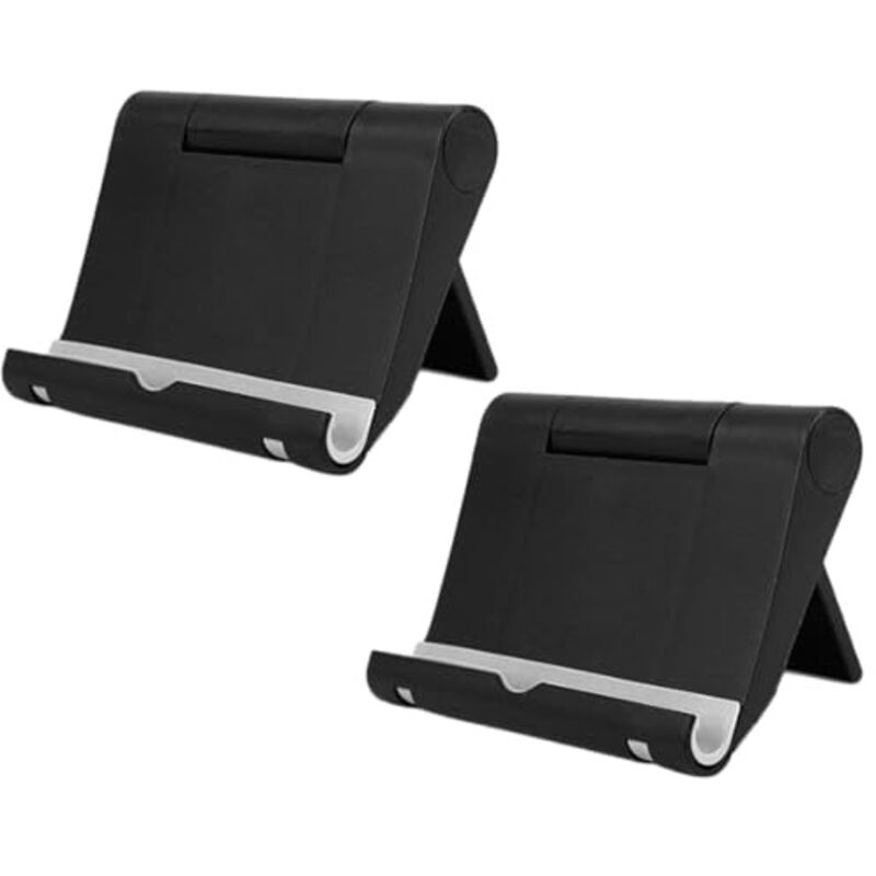 Lot de 2 Supports de téléphone de Bureau réglable, pliable, Compatible Smartphone