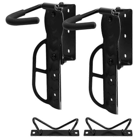 Lot de 2 supports de vélo pivotants à fixer au mur pour garage ---