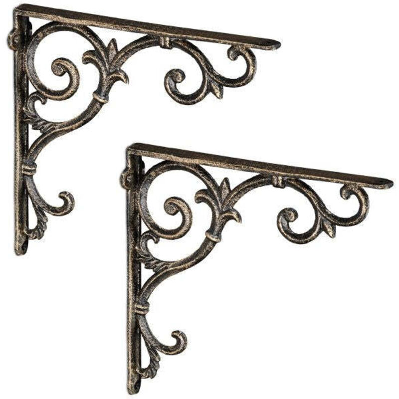 Lot de 2 supports detagere au look vintage