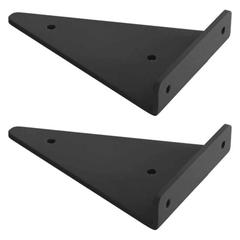 Lot de 2 supports d'étagères triangulaires flottants, supports décoratifs diy