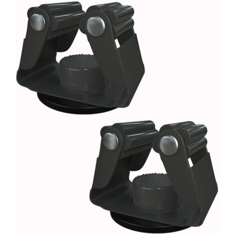 Lot de 2 supports magnétiques pour vadrouille et balai, pinces à balai, cintres en acier inoxydable, supports magnétiques pour réfrigérateur, camping-car, rangement mural, garage, cuisine, outils de b