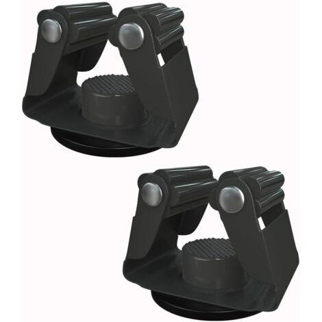 Lot de 2 supports magnétiques pour vadrouille et balai, pinces à balai, cintres en acier inoxydable, supports magnétiques pour réfrigérateur, camping-car, rangement mural, garage, cuisine, outils de b