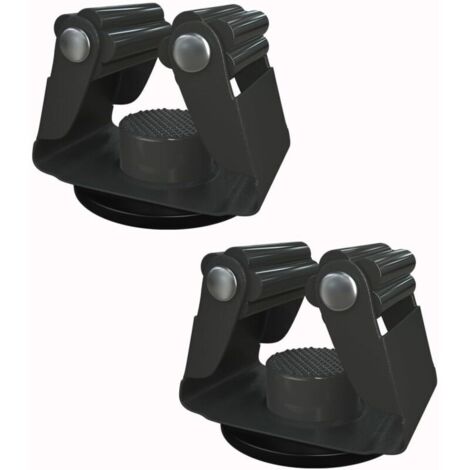 Lot de 2 supports magnétiques pour vadrouille et balai, pinces à balai, cintres en acier inoxydable, supports magnétiques pour réfrigérateur, camping-car, rangement mural, garage, cuisine, outils de b