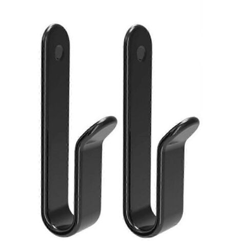 Lot de 2 supports muraux horizontaux pour snowboards, fixation murale, présentoir et rangement pour planches de ski (noir)