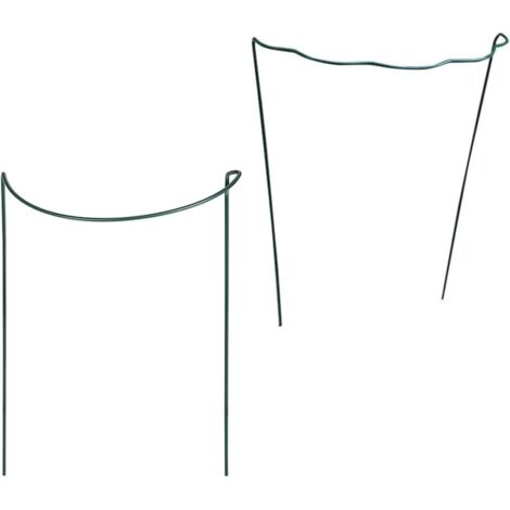 Lot de 2 supports ronds en fer pour plantes grimpantes, 20 x 35 cm.