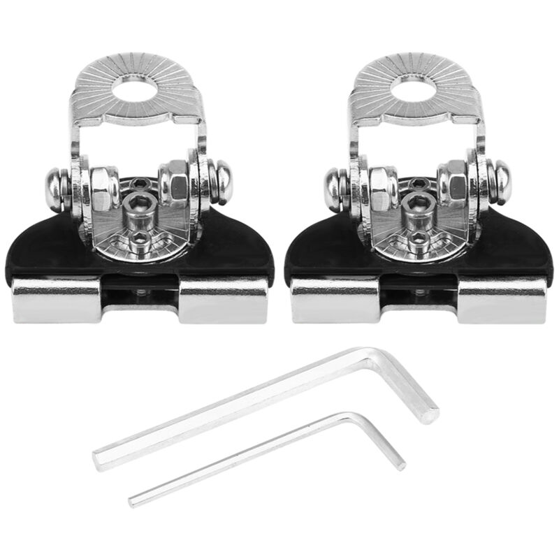 Lot de 2 supports universels en fer pour phare de travail à led pour capot de voiture, support de montage pour lampe de travail tout-terrain