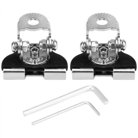 Lot de 2 supports universels en fer pour phare de travail à LED pour capot de voiture, support de montage pour lampe de travail tout-terrain