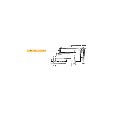 Lot de 2 supports vitre Four, cuisinière FS-9100023824 MOULINEX Four, cuisinière FS-9100023824 MOULINEX