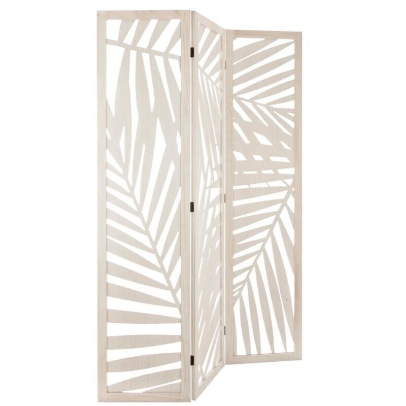 Paravent contemporain - 120 x 170 cm - Blanc - Livraison gratuite - Blanc