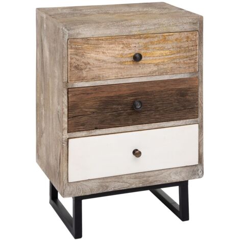 Lot de 2 tables de chevet 3 tiroir KOVAL