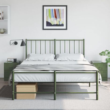 Lot de 2 Tables de chevet Table d'appoint Table de nuit vert 34,5x39x44 cm acier CFW57865