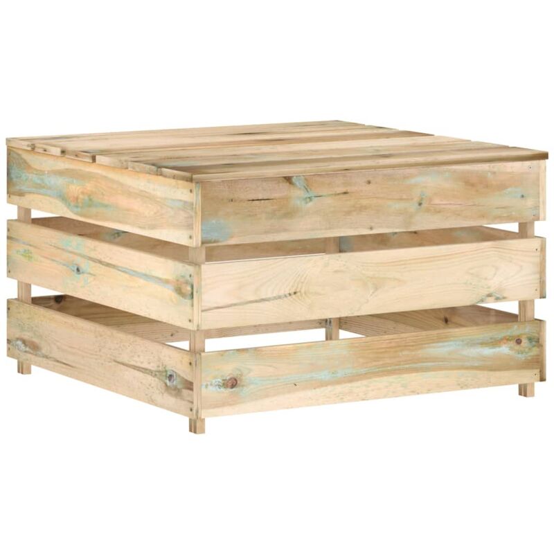 Lot de 2 Tables de jardin palette Table d'appoint, Table de Balcon, Bois de pin imprégné OIB7775E