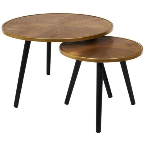 Lot de 2 tables gigognes FELIX