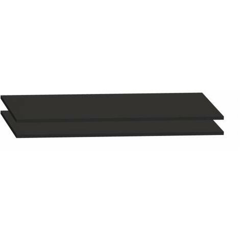 Lot de 2 tablettes L 120 cm pour armoires à portes coulissantes - Maxiburo