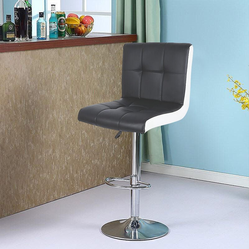 Wyctin - Hofuton Tabourets de Bar, Lot de 2, Chaises, Hauteur Réglable, Revêtement en pu, Pivotant sur 360°, sans Accoudoirs, avec Dossier et