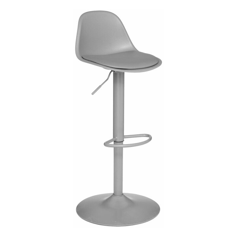 Atmosphera - Lot de 2 tabourets bar déco style scandinave 'Aiko' Couleur: Gris clair