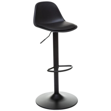 Lot de 2 tabourets bar déco style scandinave "Aiko" Atmosphera - Couleur: Noir