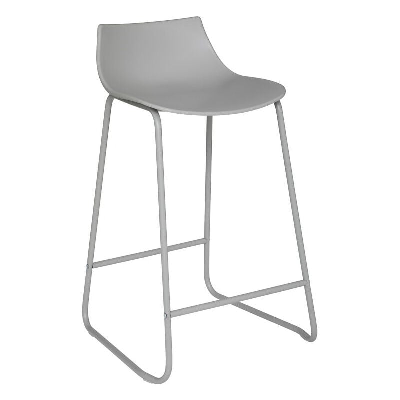 Atmosphera - Lot de 2 tabourets bar Design 'Otac' Couleur: Gris