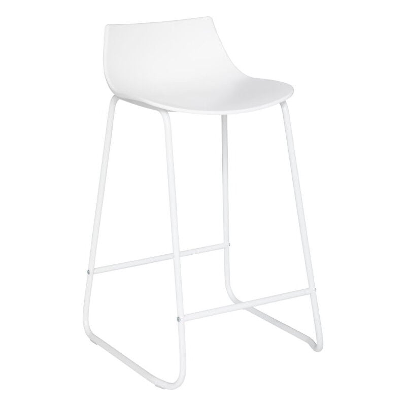 Atmosphera - Lot de 2 tabourets bar Design 'Otac' Couleur: Blanc