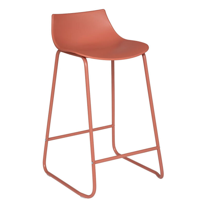 Atmosphera - Lot de 2 tabourets bar Design 'Otac' Couleur: Terracotta