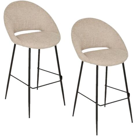 Lot de 2 tabourets de bar AMAGO