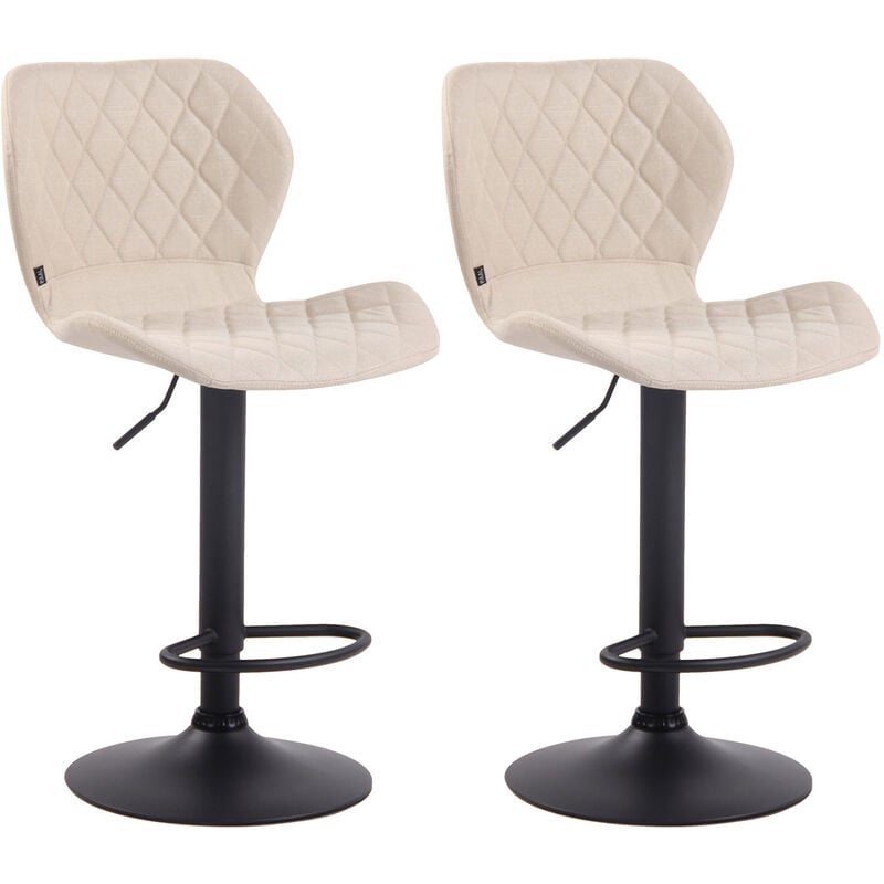 Ensemble de 2 Sousses de barre de liège en tissu cree, Schwarz