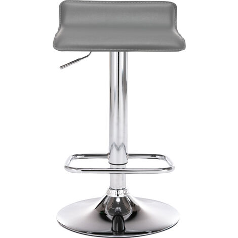 Lot de 2 Tabourets de bar Dyn en similicuir Gris