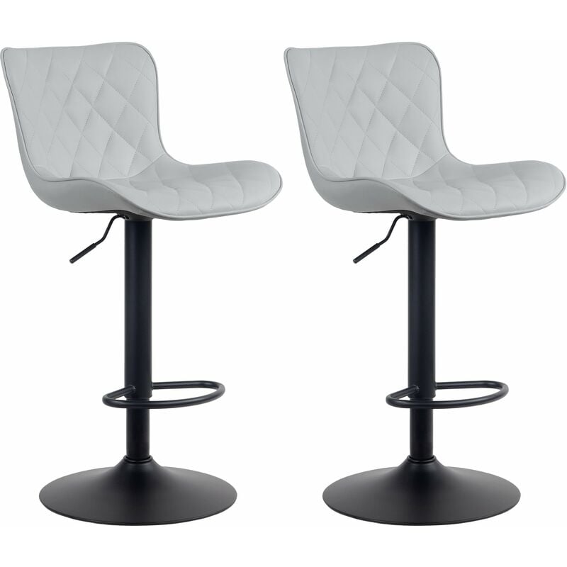 Emma Bar Set de 2 gris et fausse peau