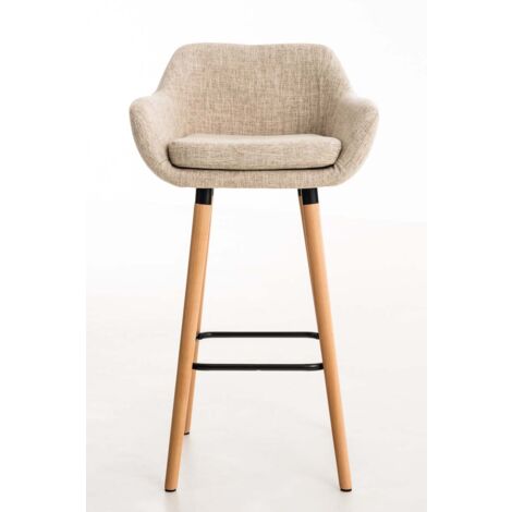 Lot de 2 tabourets de bar Grant tissu