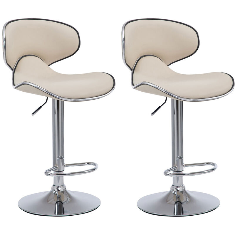Définissez 2 tabourets élégants et polyvalents avec un design moderne en différentes couleurs colore : Crème